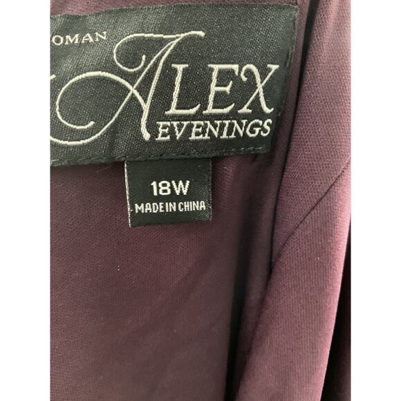 Alex Evenings Plus Size Maxi Dress - Picture 3 of 11